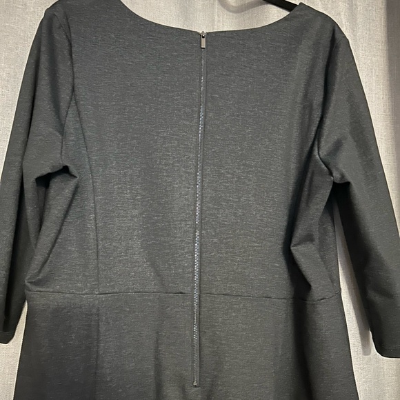 Elegant Charcoal Dress - Picture 3 of 4